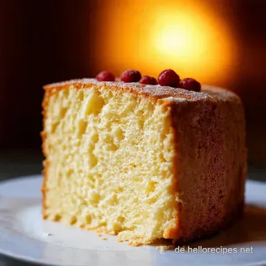 Wolkenleicht Angel Food Cake mit Weinstein Backpulver Rezeptkarte