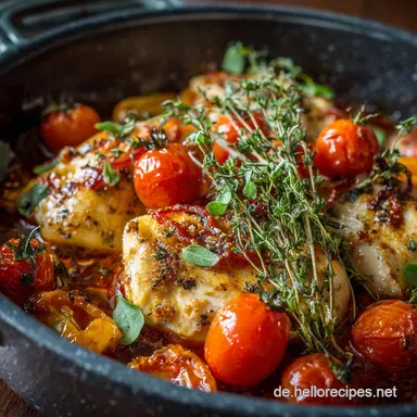 Feuriges W&uuml;rziges Tomaten H&auml;hnchen Schnell Kalorienarm Super Aromatisch Rezeptkarte