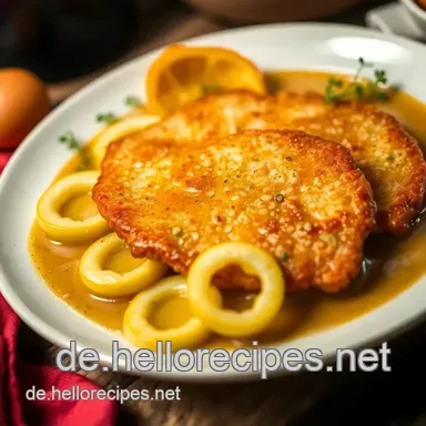 Herzhaftes Zwiebel Sahne-Schnitzel mit Zwiebelsuppe – Ein Familienliebling Rezeptkarte