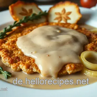 Herzhaftes Zwiebel Sahne-Schnitzel mit Zwiebelsuppe &ndash; Ein Familienliebling