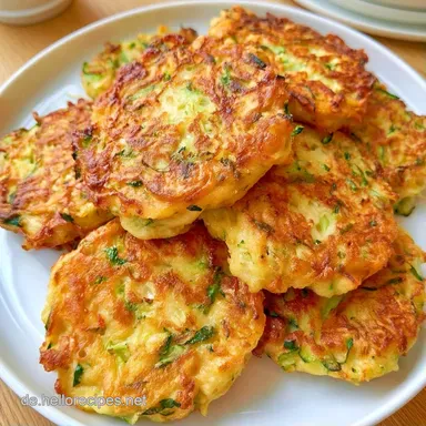 Zucchini-Puffer aus dem Ofen: Knusprig Rezeptkarte