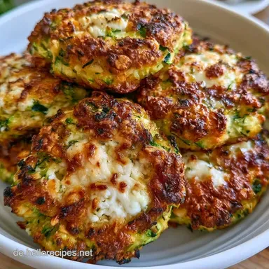Zucchini Puffer Thermomix mit Feta Rezeptkarte