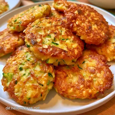Knusprige Zucchinipuffer mit Kartoffeln Rezeptkarte