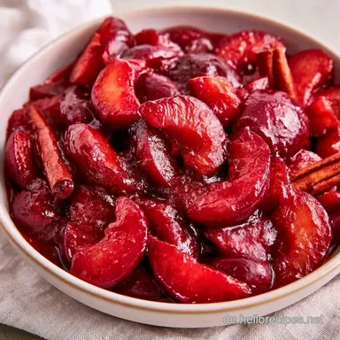 Zwetschgen Einwecken f&uuml;r 6 Gl&auml;ser Rezeptkarte