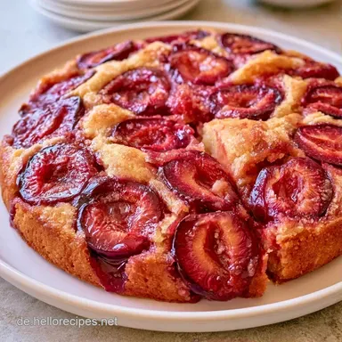 Zwetschgenkuchen mit Quark Rezeptkarte