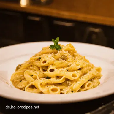 Karamellisierte ZwiebelPasta Mein FeierabendGl&uuml;ck Rezeptkarte