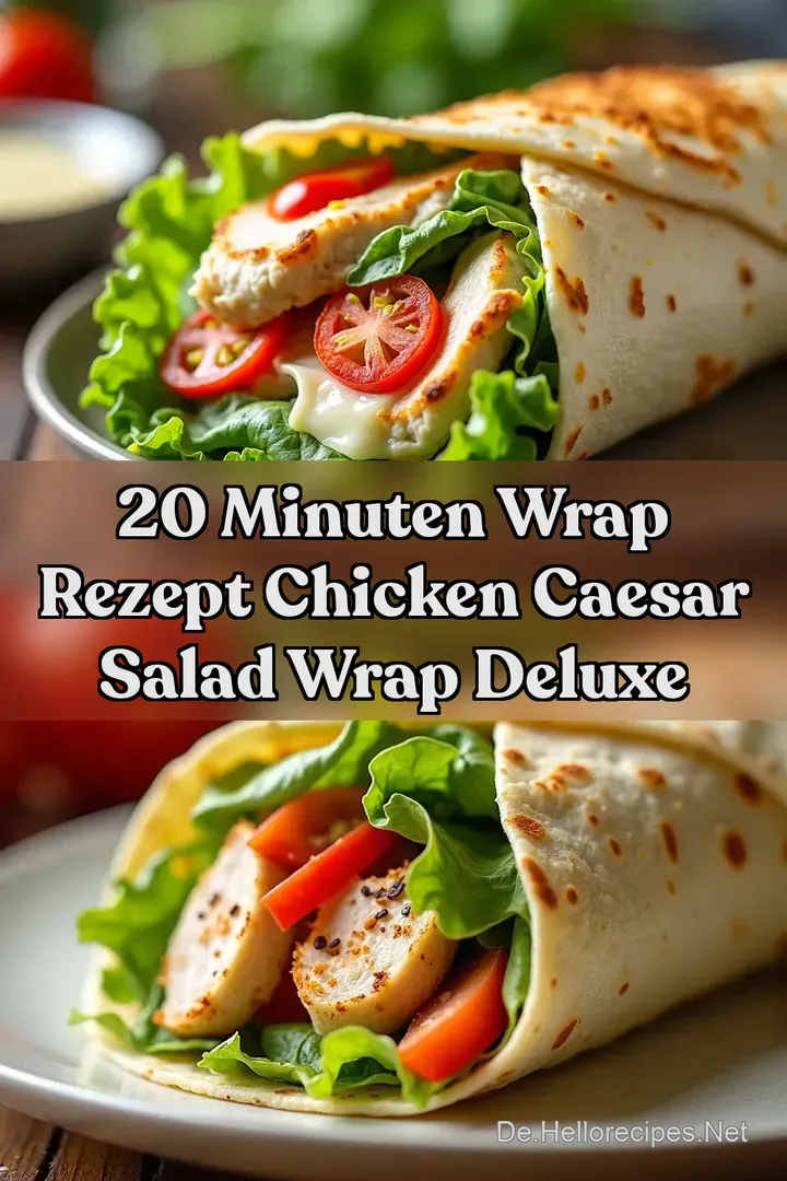20 Minuten Wrap Rezept Chicken Caesar Salad Wrap Deluxe