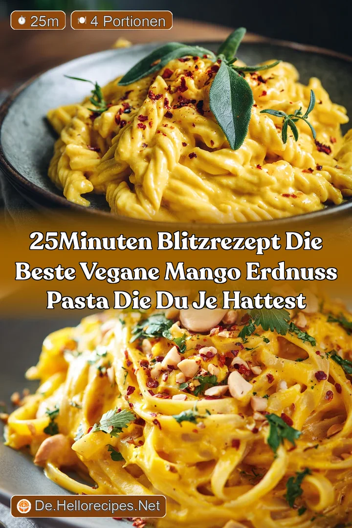 25Minuten BlitzRezept Die beste Vegane Mango Erdnuss Pasta die du je hattest