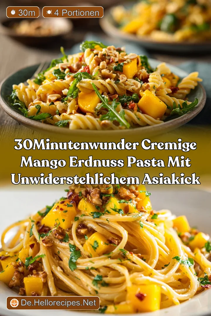 30MinutenWunder Cremige Mango Erdnuss Pasta mit unwiderstehlichem AsiaKick