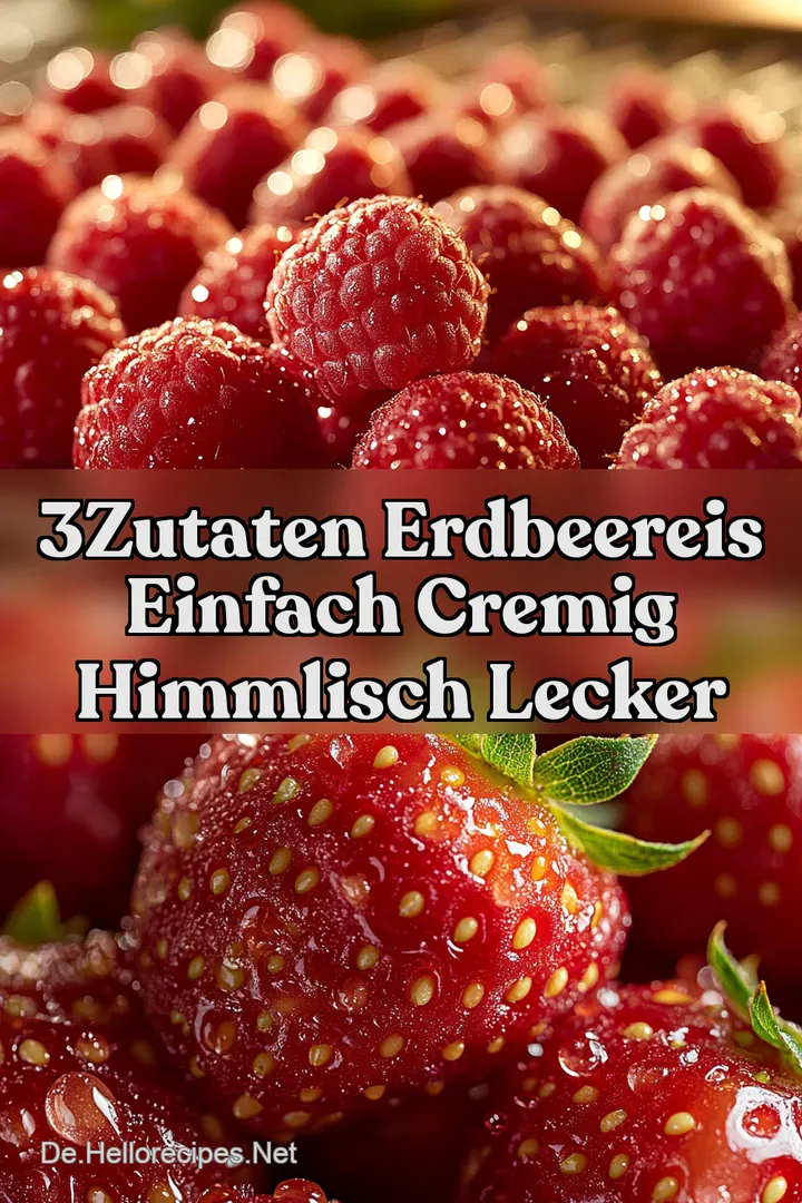 3Zutaten Erdbeereis Einfach Cremig Himmlisch lecker