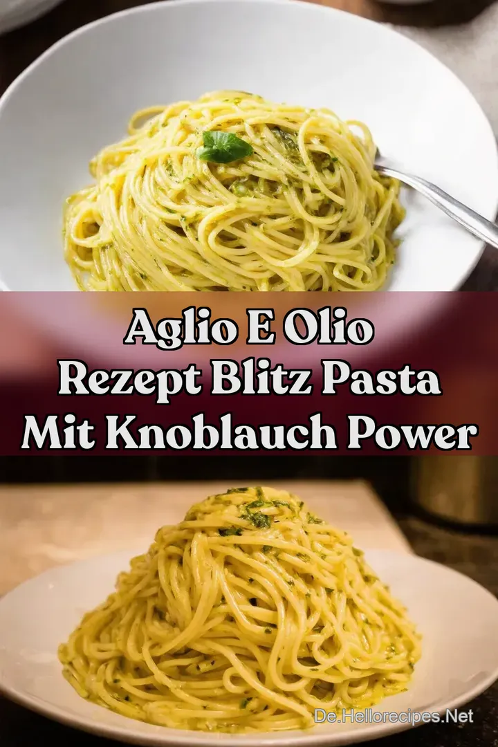 Aglio e Olio Rezept Blitz Pasta mit Knoblauch Power