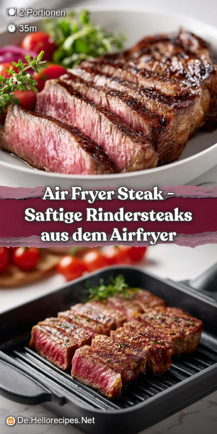 Close-up of a thick, tender steak, showcasing its beautifully seared exterior and rich, savory juices.