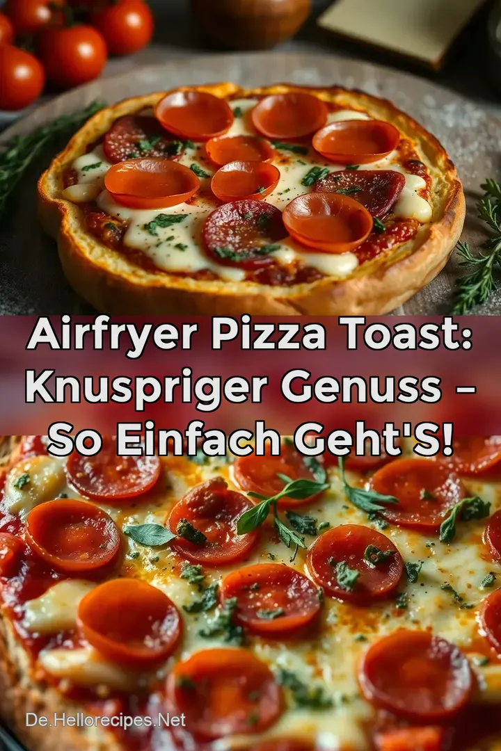 Airfryer Pizza Toast: Knuspriger Genuss – So einfach geht&#039 s!