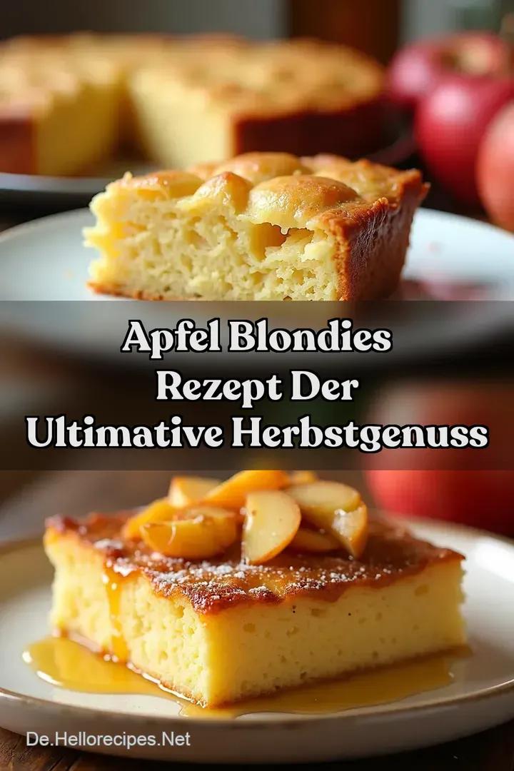 Apfel Blondies Rezept Der ultimative HerbstGenuss