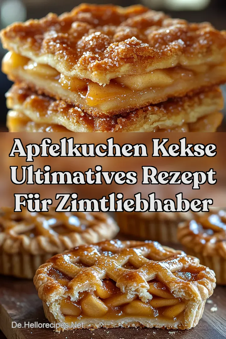 Apfelkuchen Kekse Ultimatives Rezept f&uuml;r ZimtLiebhaber