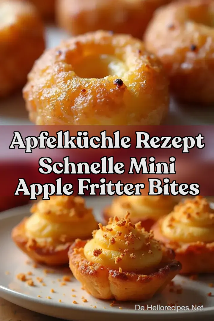 Apfelk&uuml;chle Rezept Schnelle Mini Apple Fritter Bites