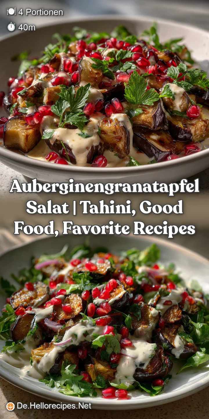 AuberginenGranatapfel Salat | Tahini Good Food Favorite Recipes