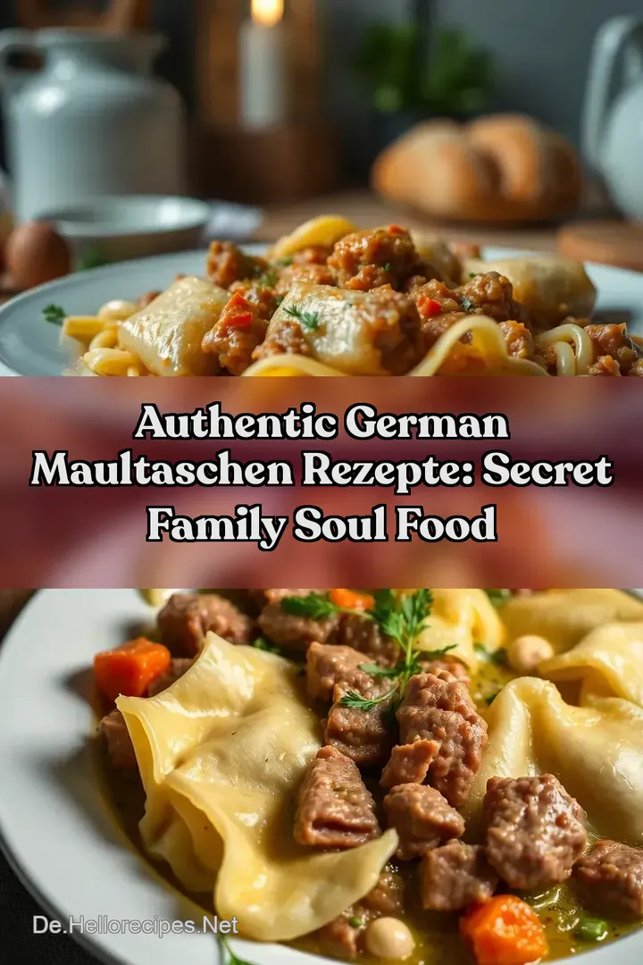 Authentic German Maultaschen Rezepte: Secret Family Soul Food
