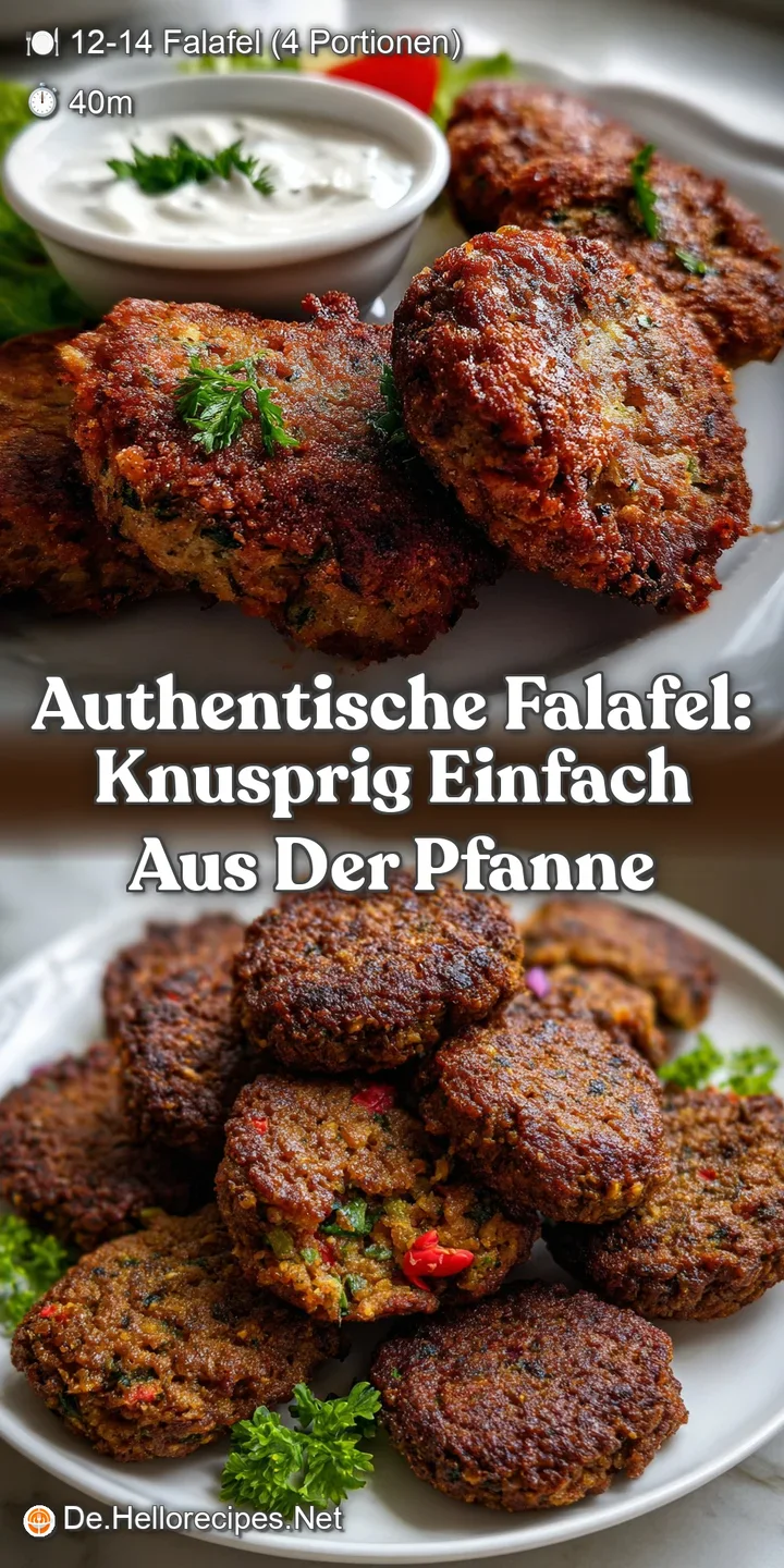 Authentische Falafel: Knusprig Einfach aus der Pfanne