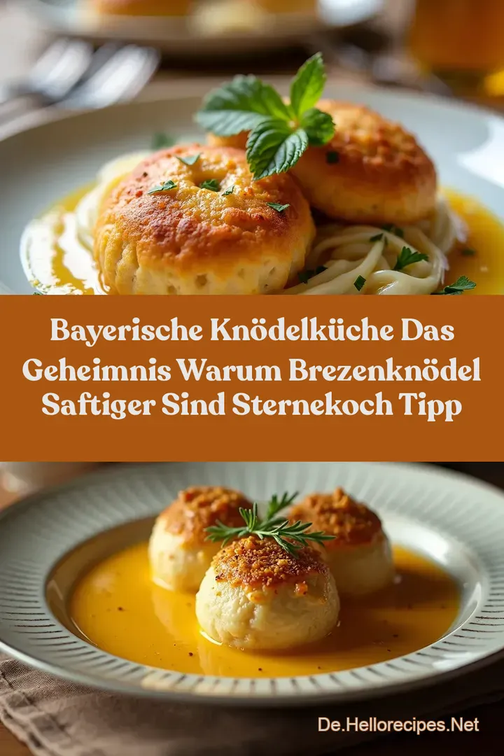 Bayerische Knödelküche Das Geheimnis warum Brezenknödel saftiger sind Sternekoch Tipp