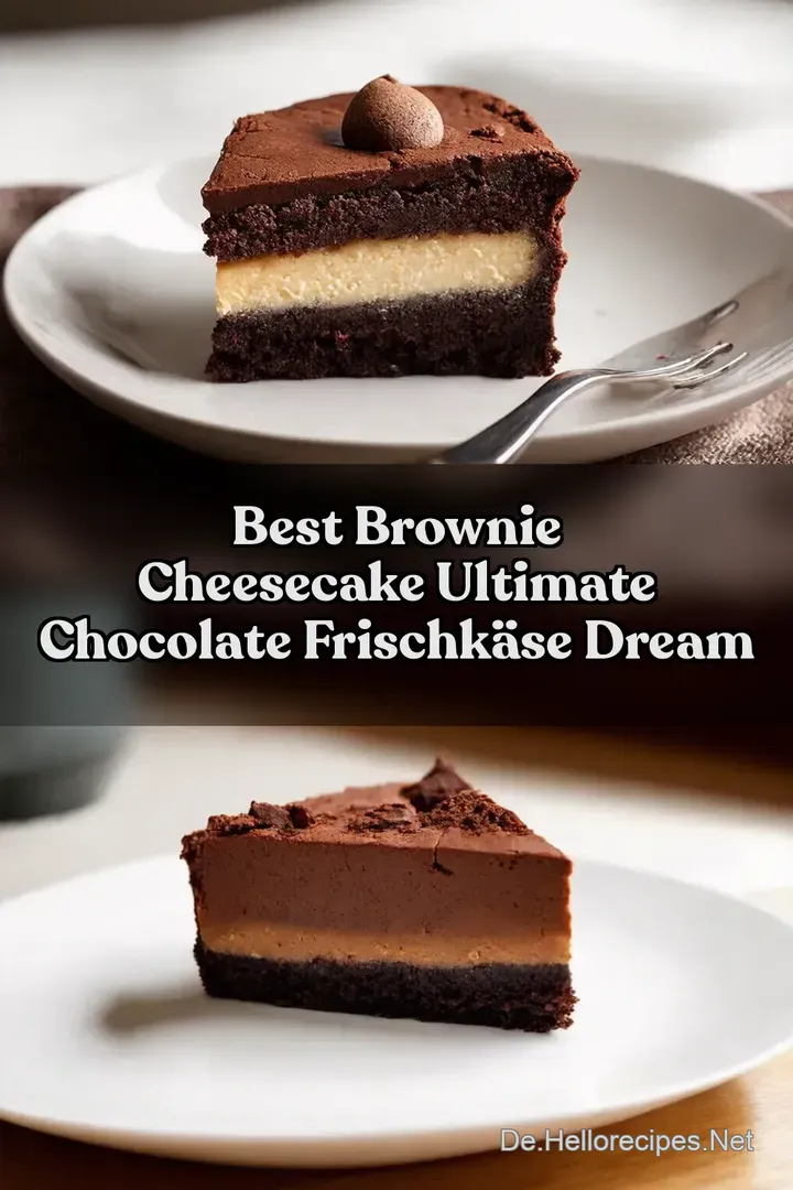 Best Brownie Cheesecake Ultimate Chocolate Frischk&auml;se Dream