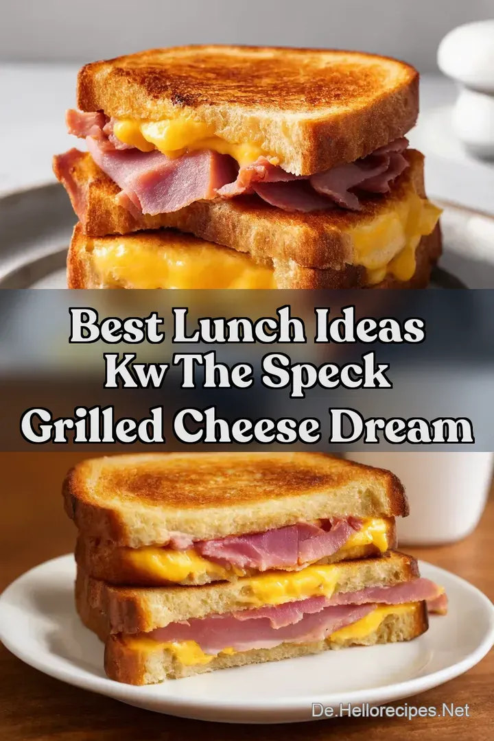 Best Lunch Ideas kw The Speck Grilled Cheese Dream