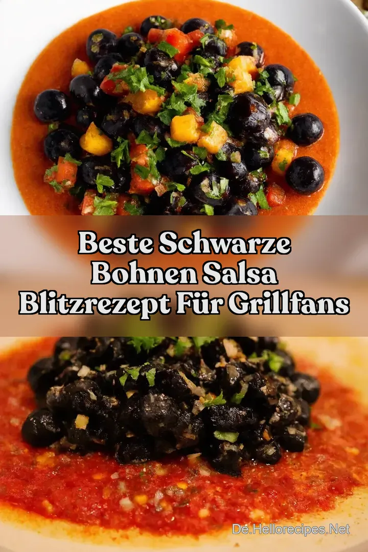 Beste Schwarze Bohnen Salsa Blitzrezept f&uuml;r Grillfans