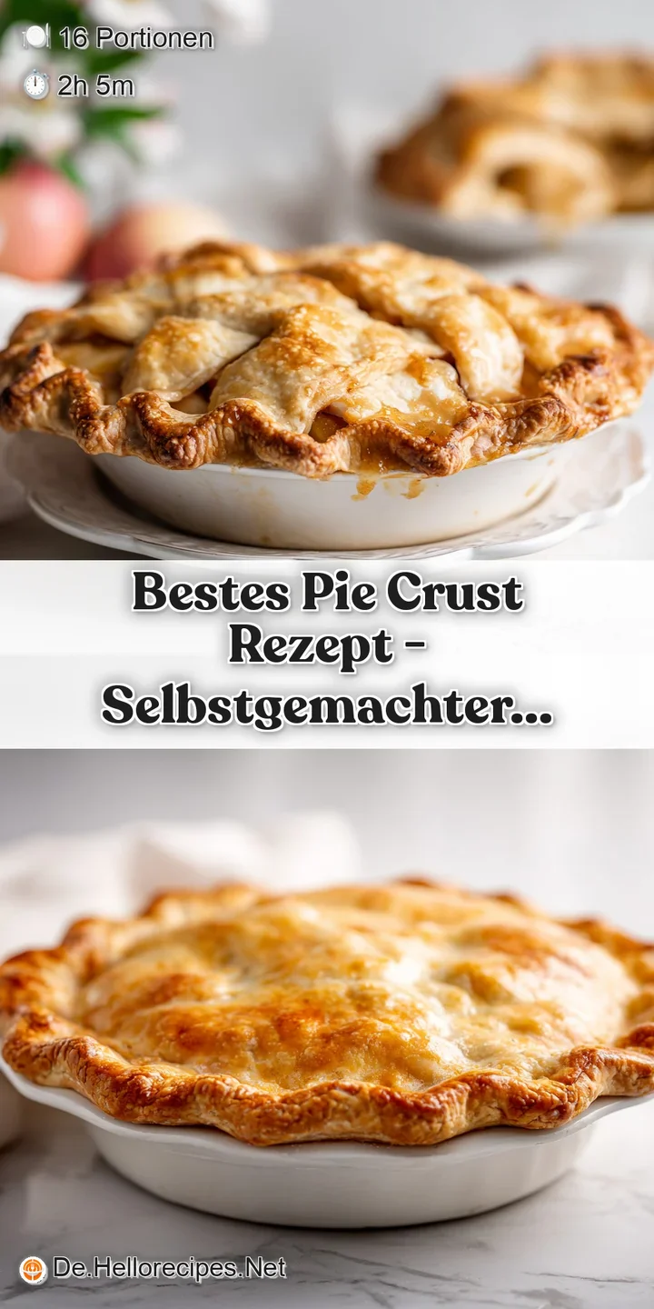 Close-up view of a perfectly baked, light golden pie crust with delicate, airy layers and a crumbly texture.