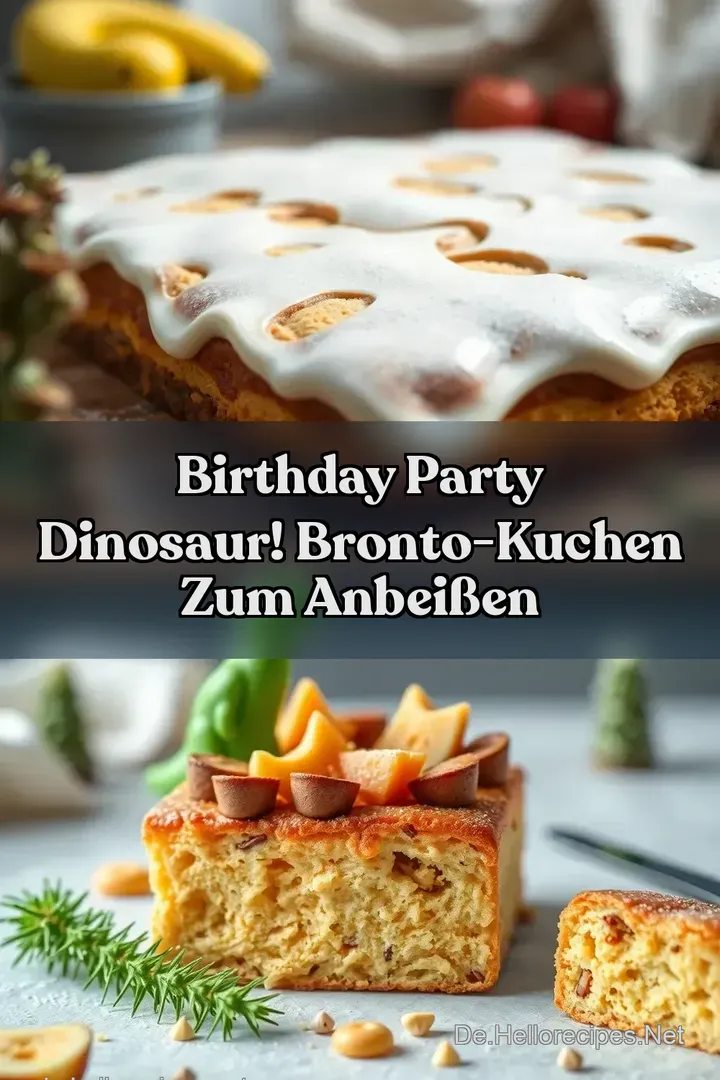 Birthday Party Dinosaur! Bronto-Kuchen zum Anbeißen