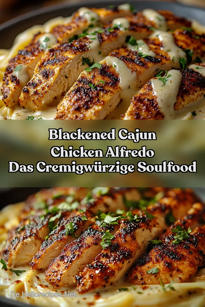 Blackened Cajun Chicken Alfredo Das cremigwürzige Soulfood