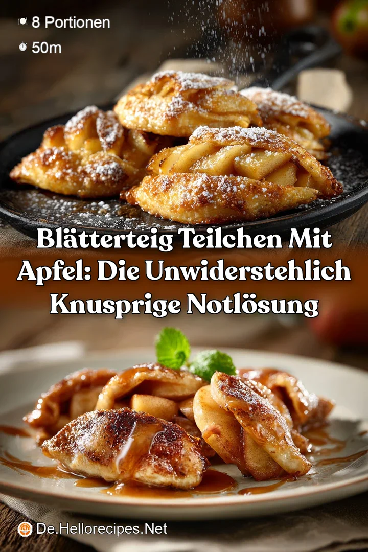 Bl&auml;tterteig Teilchen mit Apfel: Die unwiderstehlich knusprige Notl&ouml;sung