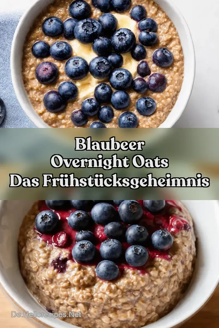 Blaubeer Overnight Oats Das Fr&uuml;hst&uuml;cksGeheimnis