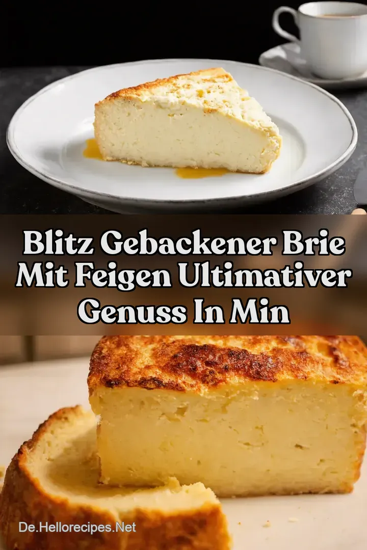 Blitz Gebackener Brie mit Feigen Ultimativer Genuss in Min