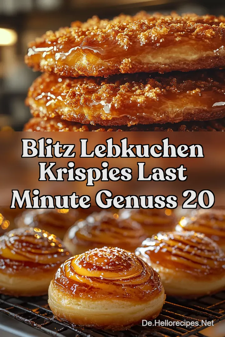 Blitz Lebkuchen Krispies Last Minute Genuss 20