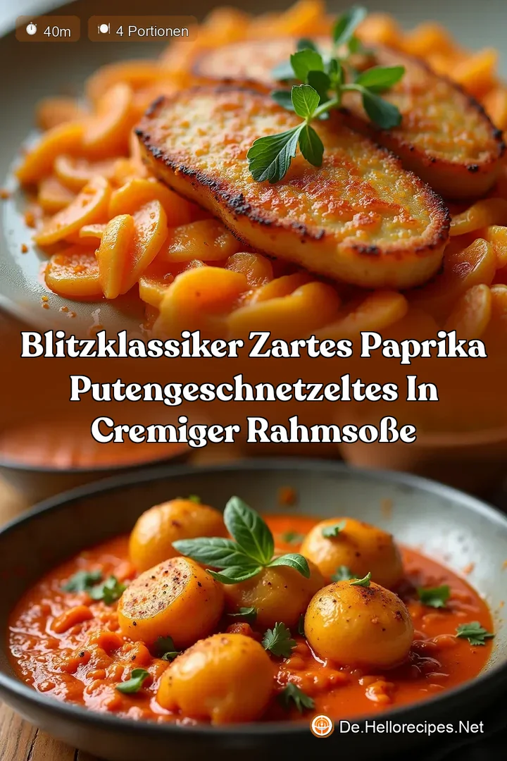 BlitzKlassiker Zartes Paprika Putengeschnetzeltes in cremiger Rahmsoße
