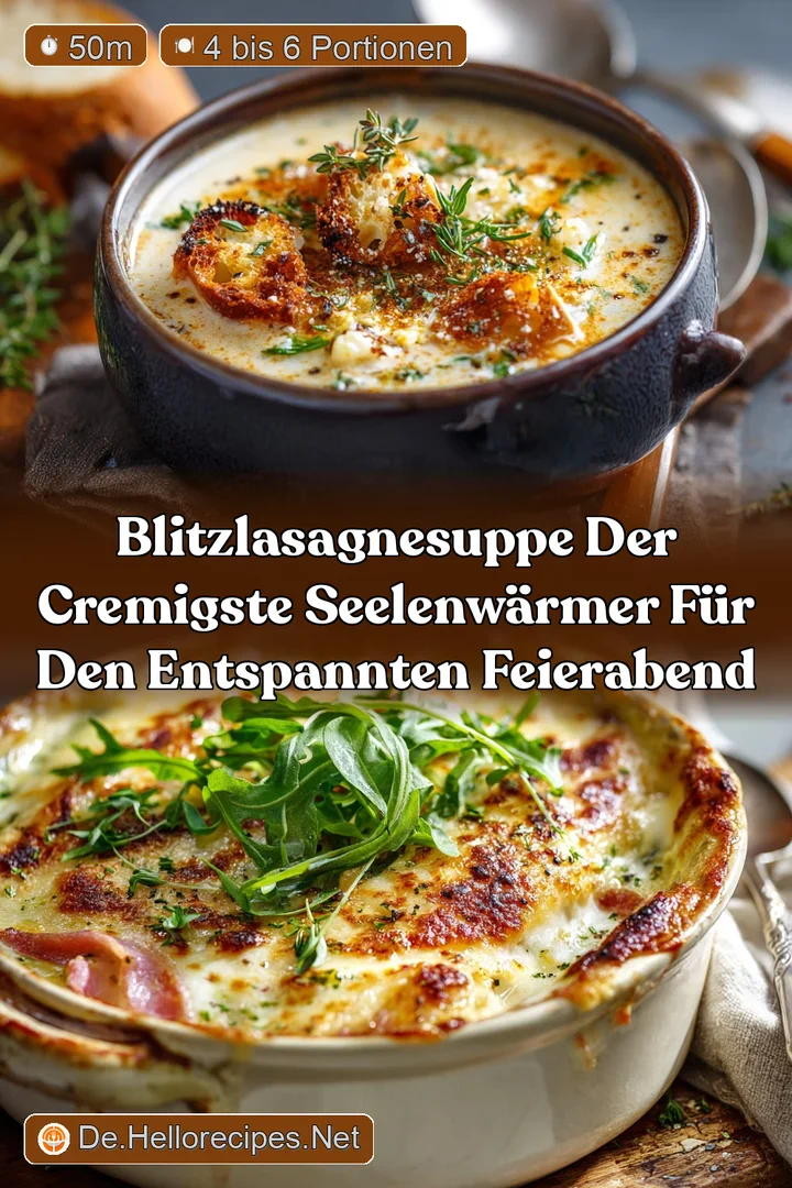 BlitzLasagnesuppe Der cremigste Seelenw&auml;rmer f&uuml;r den entspannten Feierabend