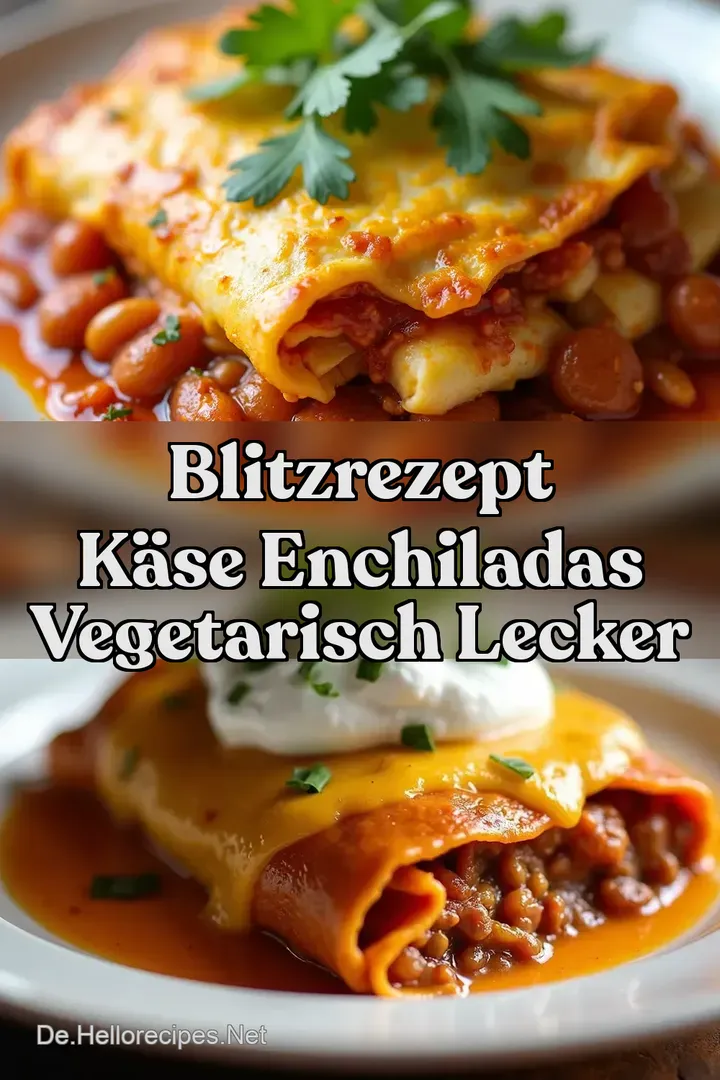BlitzRezept K&auml;se Enchiladas Vegetarisch lecker