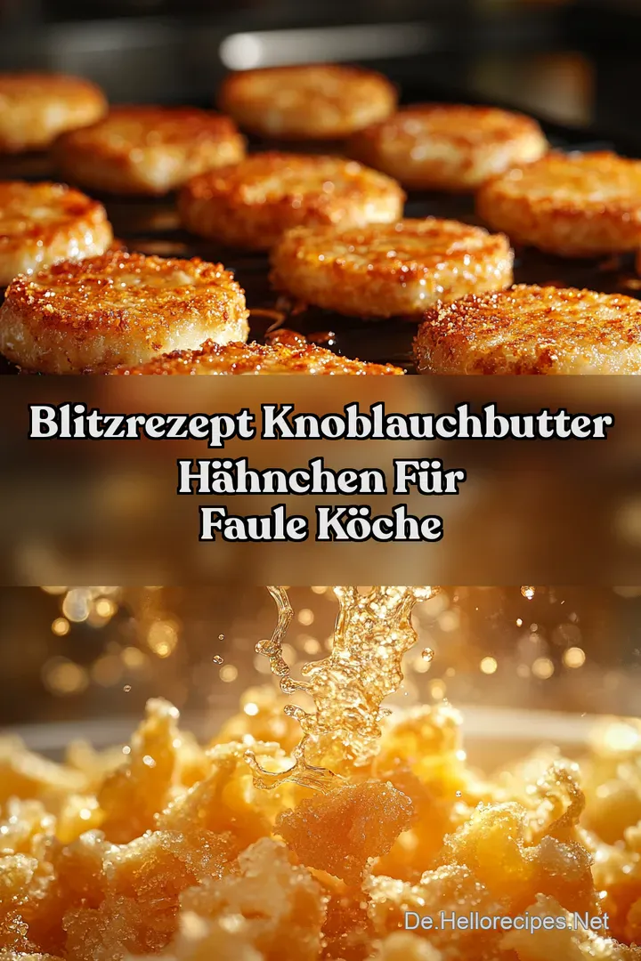 Blitzrezept Knoblauchbutter Hähnchen für Faule Köche