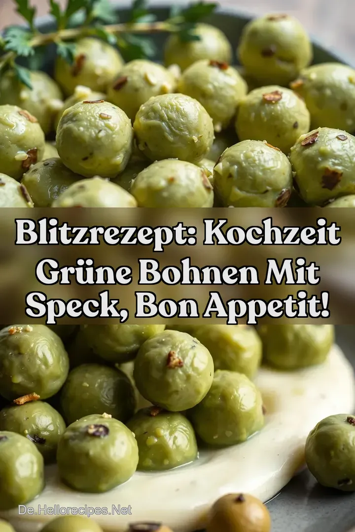 Blitzrezept: Kochzeit Grüne Bohnen mit Speck Bon Appetit!