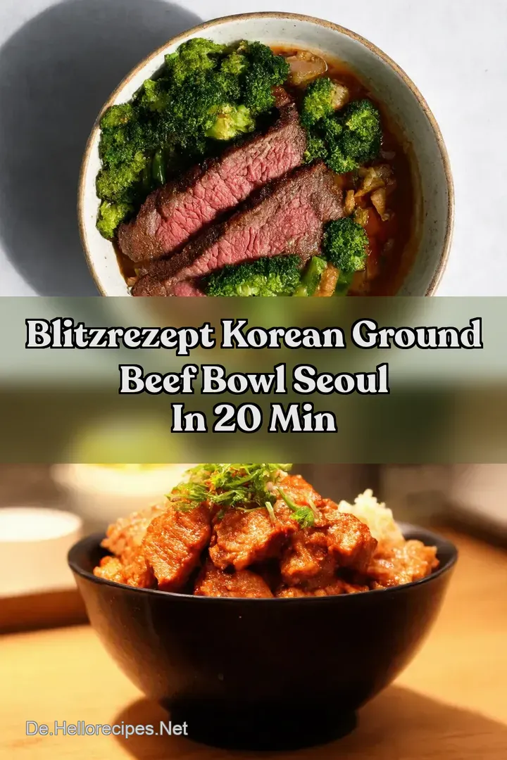 Blitzrezept Korean Ground Beef Bowl Seoul in 20 Min