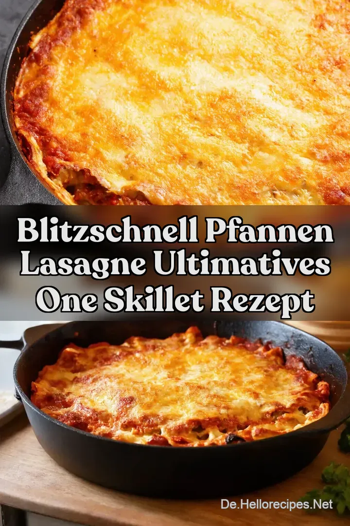 Blitzschnell Pfannen Lasagne Ultimatives One Skillet Rezept