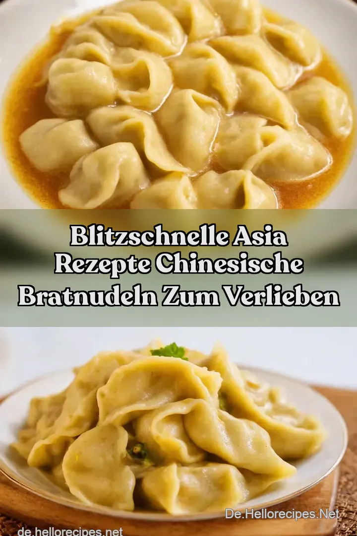 Blitzschnelle Asia Rezepte Chinesische Bratnudeln zum Verlieben