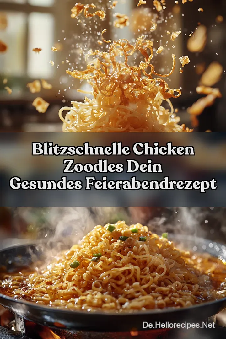 Blitzschnelle Chicken Zoodles Dein Gesundes FeierabendRezept