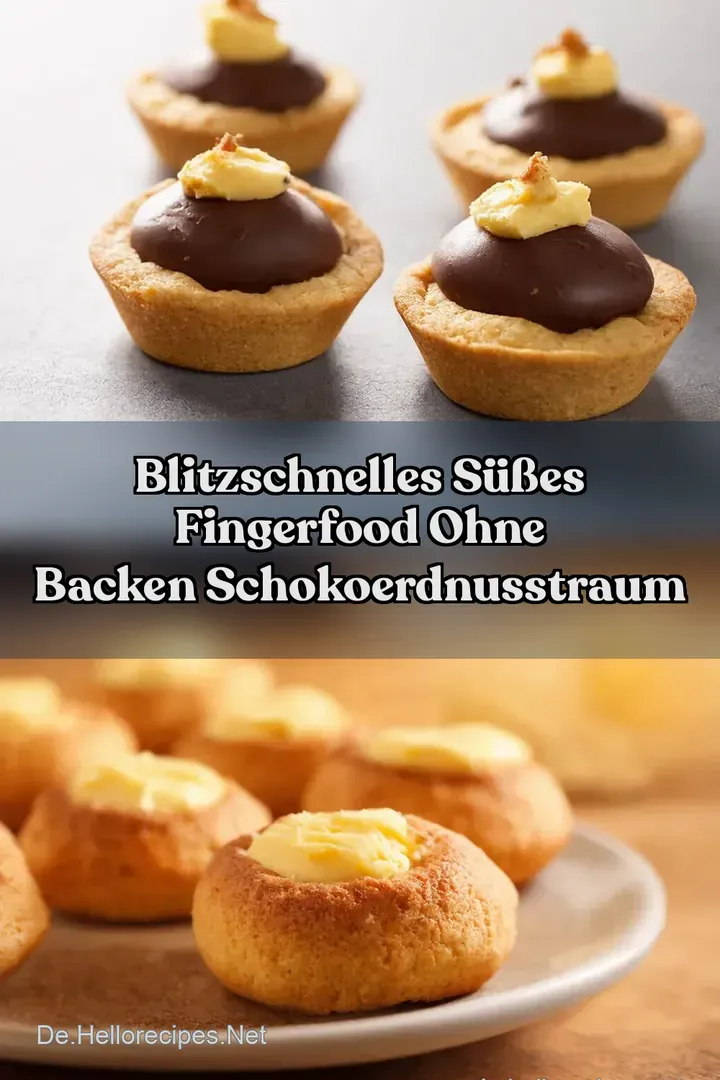 Blitzschnelles S&uuml;&szlig;es Fingerfood ohne Backen SchokoErdnussTraum