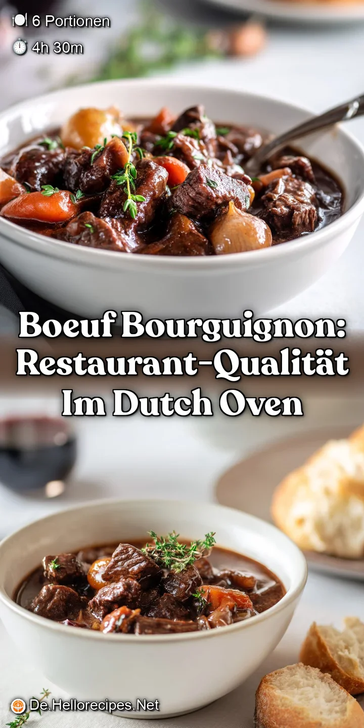 Boeuf Bourguignon: Restaurant-Qualit&auml;t im Dutch Oven