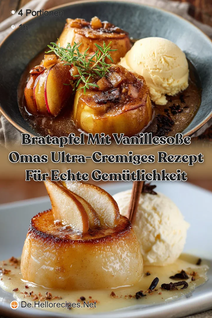 Bratapfel mit Vanilleso&szlig;e Omas ultra-cremiges Rezept f&uuml;r echte Gem&uuml;tlichkeit