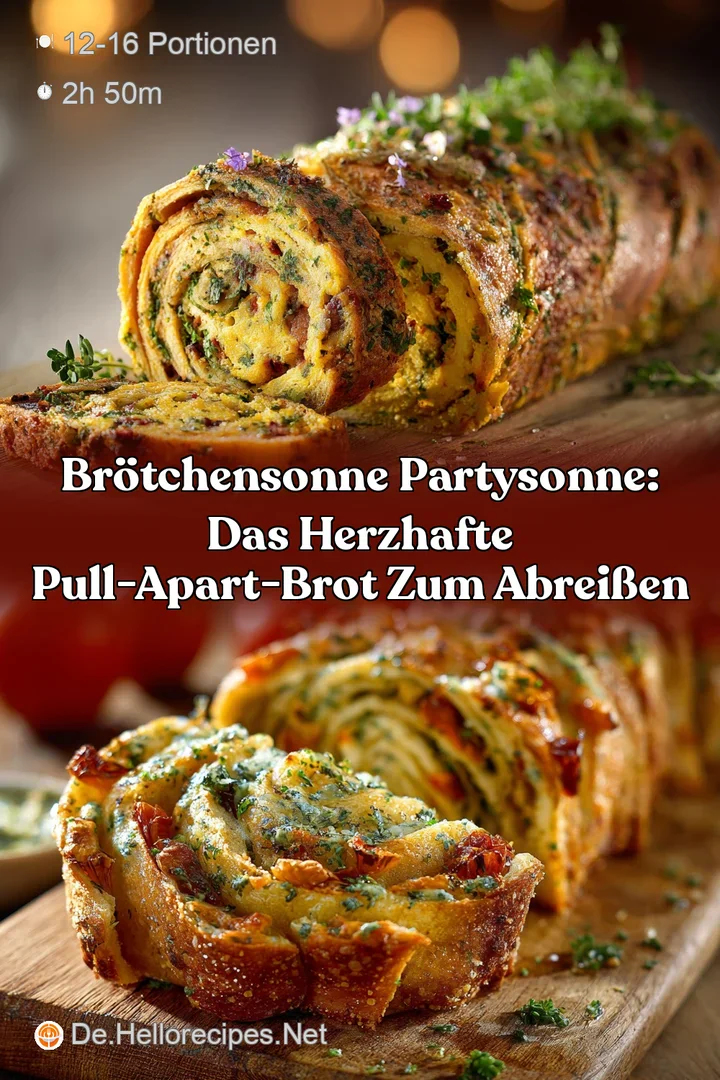Br&ouml;tchensonne Partysonne: Das herzhafte Pull-Apart-Brot zum Abrei&szlig;en