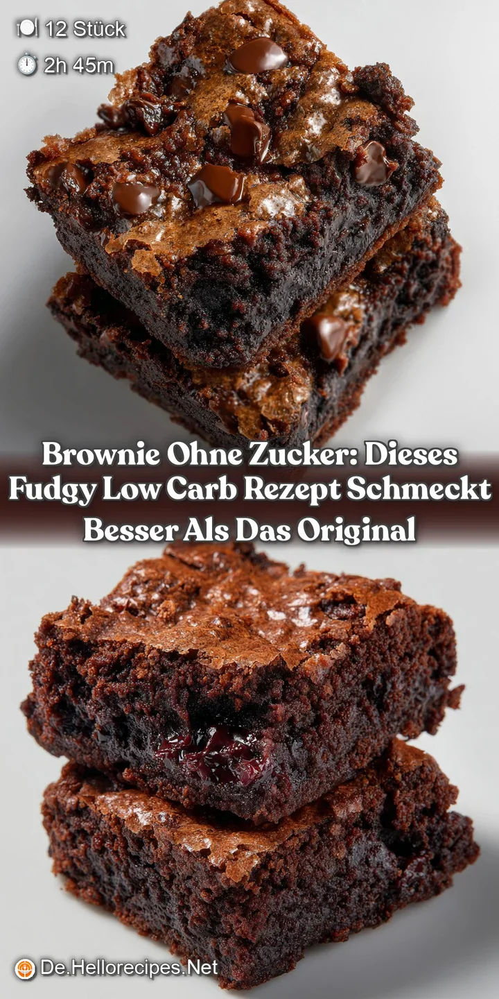 Brownie ohne Zucker: Dieses fudgy Low Carb Rezept schmeckt besser als das Original