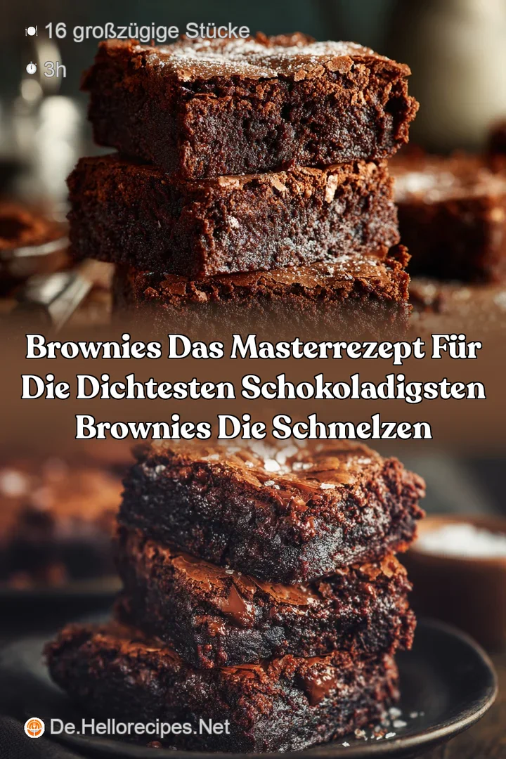 Brownies Das MasterRezept f&uuml;r die dichtesten schokoladigsten Brownies die schmelzen