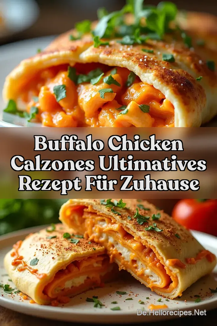 Buffalo Chicken Calzones Ultimatives Rezept f&uuml;r Zuhause